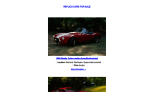 Replica-cars-for-sale.com thumbnail