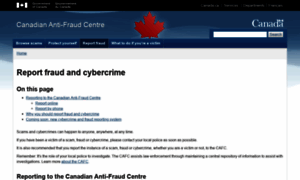 Report.antifraudcentre.ca thumbnail