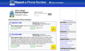 Reportaphonenumber.com thumbnail