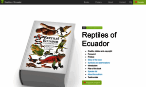 Reptilesofecuador.com thumbnail
