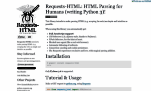 Requests-html.kennethreitz.org thumbnail