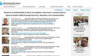 Research.hudsonalpha.org thumbnail