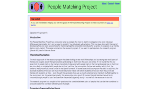 Research.peoplematching.org thumbnail