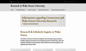 Research.wfu.edu thumbnail