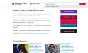 Researchdirect.uws.edu.au thumbnail
