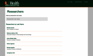 Researchers.uhealthsystem.com thumbnail