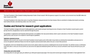 Researchgrants.heartfoundation.org.nz thumbnail