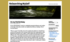 Researchingmyself.wordpress.com thumbnail