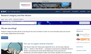 Researchintegrityjournal.biomedcentral.com thumbnail