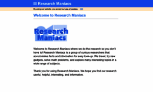 Researchmaniacs.com thumbnail