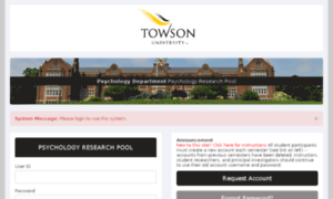 Researchpool.towson.edu thumbnail