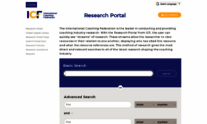 Researchportal.coachfederation.org thumbnail
