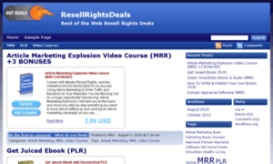 Resellrightsdeals.com thumbnail