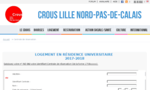 Reservation.crous-lille.fr thumbnail