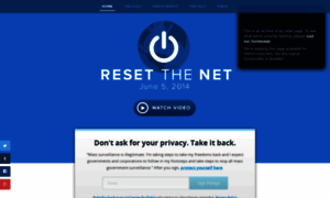 Resetthenet.org thumbnail