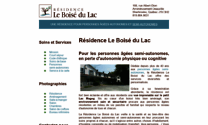 Residenceboisedulac.com thumbnail