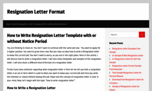 Resignationletterformat.com thumbnail