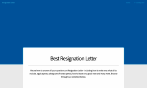 Resignationletterhelp.in thumbnail