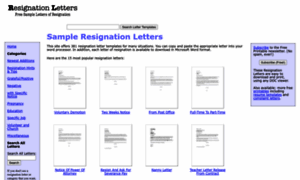 Resignationletters.biz thumbnail