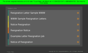 Resignationletterss.com thumbnail