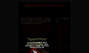 Resistance71.wordpress.com thumbnail