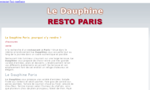 Restaurant-ledauphine.fr thumbnail