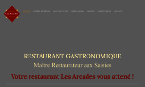 Restaurant-lesarcades-saisies.com thumbnail