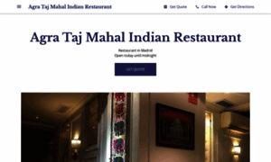 Restaurante-indio-agra-taj-majal.business.site thumbnail