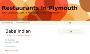 Restaurantsinplymouth.org thumbnail