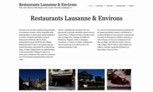 Restaurantslausanne.com thumbnail