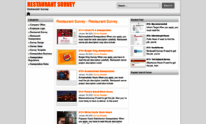 Restaurantsurveyhub.com thumbnail