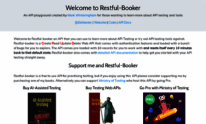 Restful-booker.herokuapp.com thumbnail
