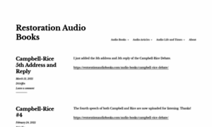 Restorationaudiobooks.com thumbnail