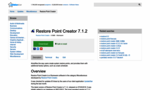 Restore-point-creator.updatestar.com thumbnail