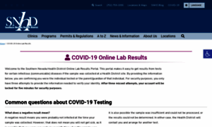 Results.southernnevadahealthdistrict.org thumbnail