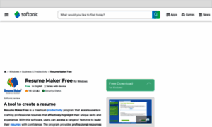 Resume-maker-free.en.softonic.com thumbnail