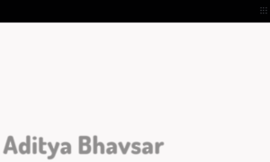 Resume.adityabhavsar.in thumbnail