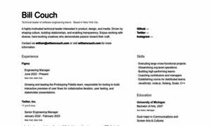 Resume.williamcouch.com thumbnail
