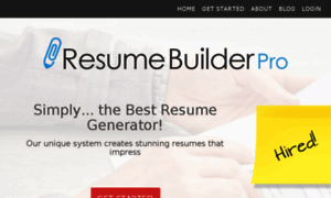 Resumebuilderpro.net thumbnail