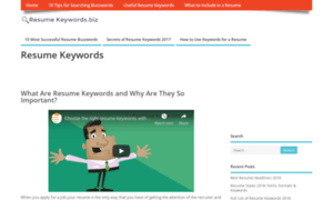 Resumekeywords.biz thumbnail