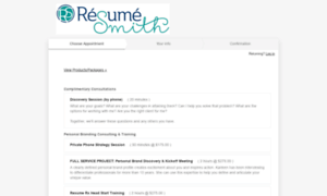 Resumesmith.acuityscheduling.com thumbnail