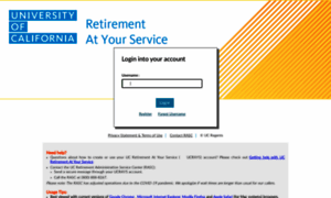 Retirementatyourservice.ucop.edu thumbnail