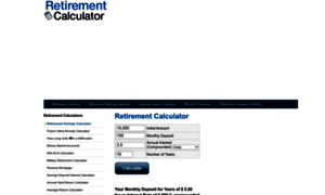 Retirementcalculators.org thumbnail