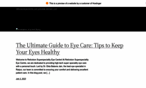Retivisioneyecentre-com.preview-domain.com thumbnail