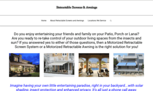 Retractablescreensandawnings.com thumbnail