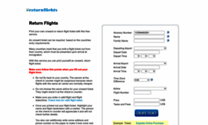 Returnflights.net thumbnail