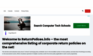 Returnpolicies.info thumbnail