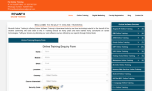 Revanthonlinetraining.in thumbnail