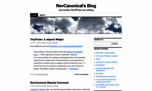 Revcanonical.wordpress.com thumbnail