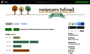 Reviewersretreat2013.sched.org thumbnail